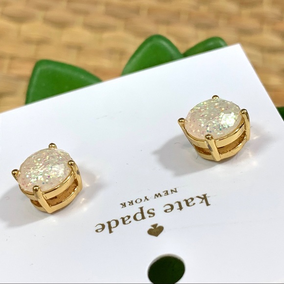 Kate Spade Glitter Opal Gumdrop Earrings - Picture 8 of 8
